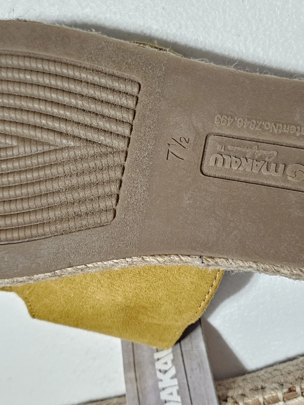 Women’s Mustard Suede Double-Buckle Slide Sandals